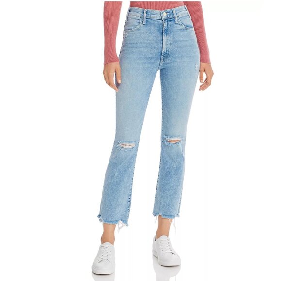 MOTHERThe Hustler Ankle Chew Jeans (Drinking By The Pool) Size 32 NWT